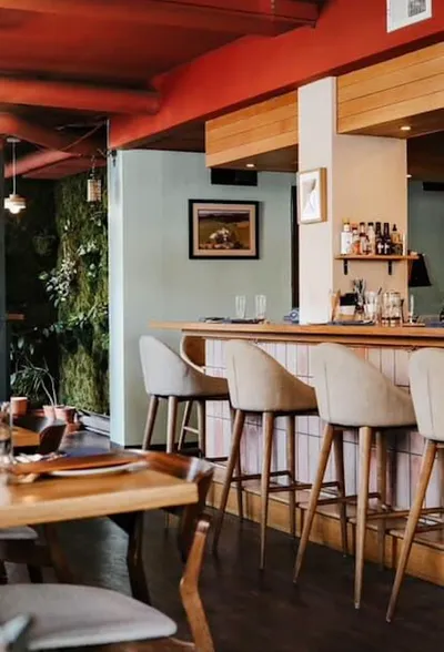 Purslane's dining room and bar